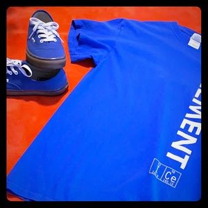 Vintage Element tee with classic royal blue Vans!